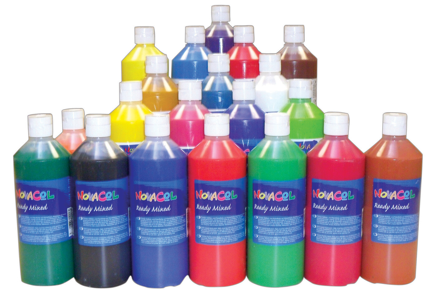 Einzelmalfarben / 500 ml je Flasche
