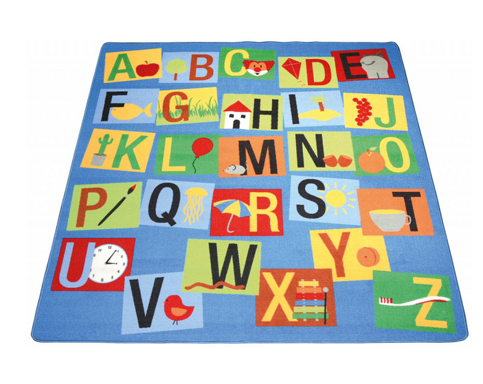 ABC-Teppich / 200 x 200 cm