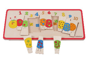 Lagenpuzzle Zahlenraupe