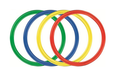 4 Gymnastik-Ringe im Set / 50 oder 70 cm im Durchmesser