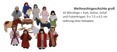 10 Biegepuppen Weihnachtsgeschichte im Set 10 Biegepuppen Weihnachtsgeschichte im Set