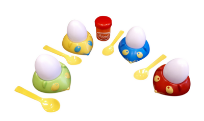 Eierbecher Set mit 14 Teilen