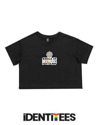 SMILE IF YOU&#39;RE GAY - CROP TOP
