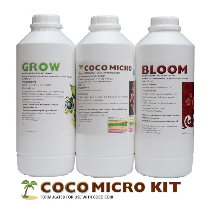 EHG Tripak Nutrient 1L Combo - Coco Micro Tripak