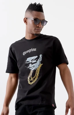 Pro Stars Printed Crew Neck T-Shirt - Black