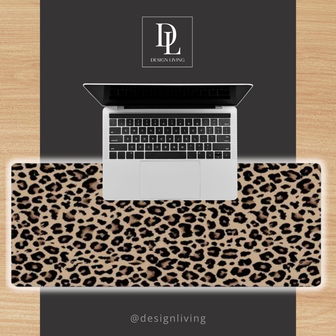 Leopard desk pad