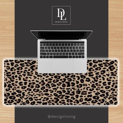 Leopard desk pad