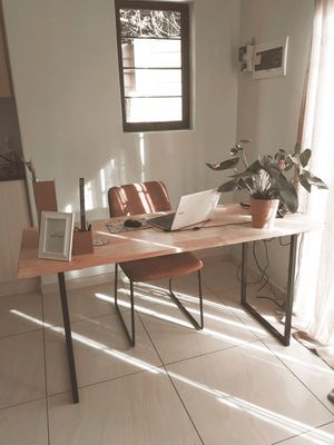 Rubberwood Office Desk