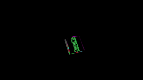Neon Glitch Logo Animation