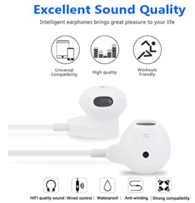 Auriculares con Micrófono y Control de Volumen