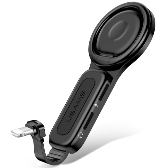 Adaptador con Soporte de Anillo Lightning Dual (Música/Carga)