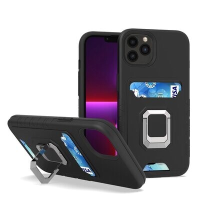 Estuche con Anillo de Soporte y Ranura de Tarjetas - iPhone 13