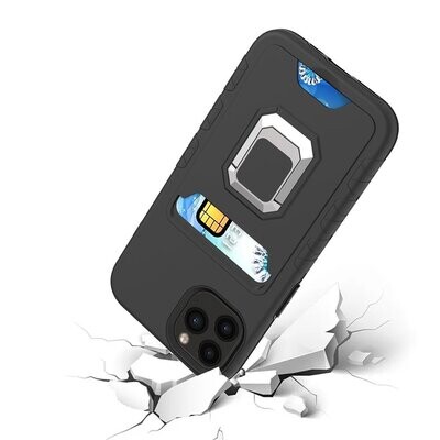 Estuche con Anillo de Soporte y Ranura de Tarjetas - iPhone 13