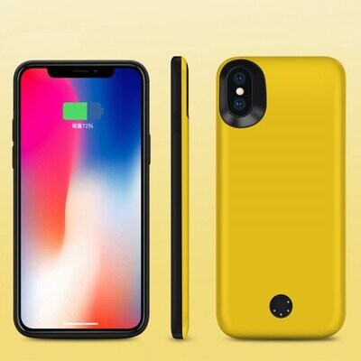 Carcasa con Batería Portátil TPU para iPhone X (5000mA)