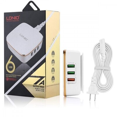 Estación de Carga de Escritorio con 6 puertos USB, 35W / 7000mA