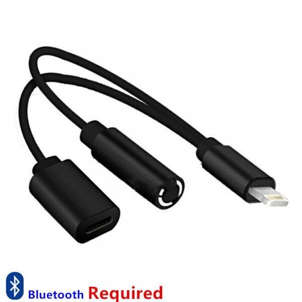 Adaptador 2 en 1, Lightning a Jack 3.5mm + Puerto de Carga-iPhone
