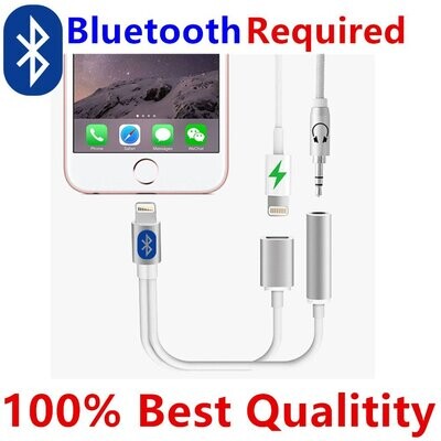 Adaptador 2 en 1, Lightning a Jack 3.5mm + Puerto de Carga-iPhone