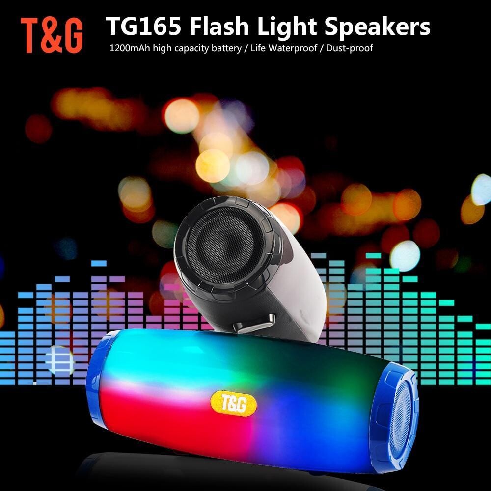 PARLANTE TG165 LUCES COLORES PORTABLE