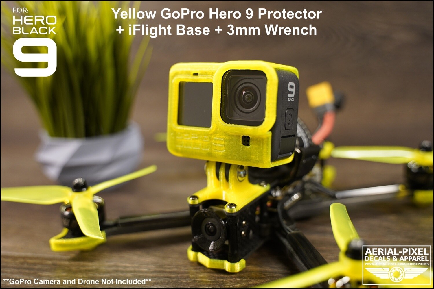 GoPro Hero or 10 Black Protector and FPV Mount for Drones