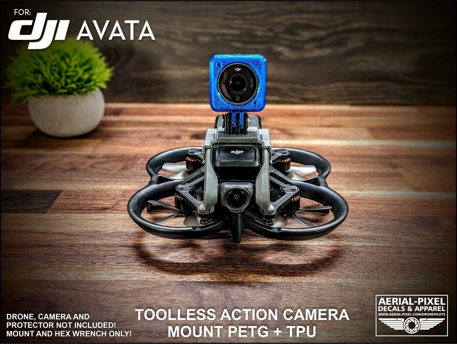 DJI AVATA Toolless GoPro Action Camera Mount