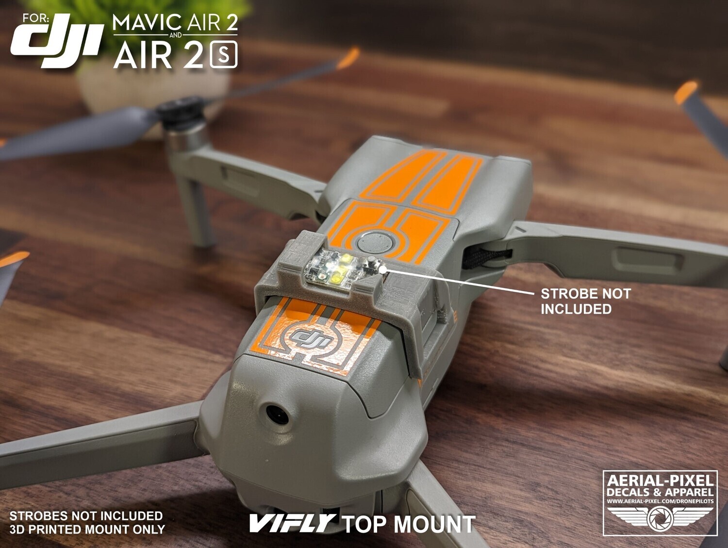 DJI Mavic Air 2 and Air 2S Top Mount For Firehouse