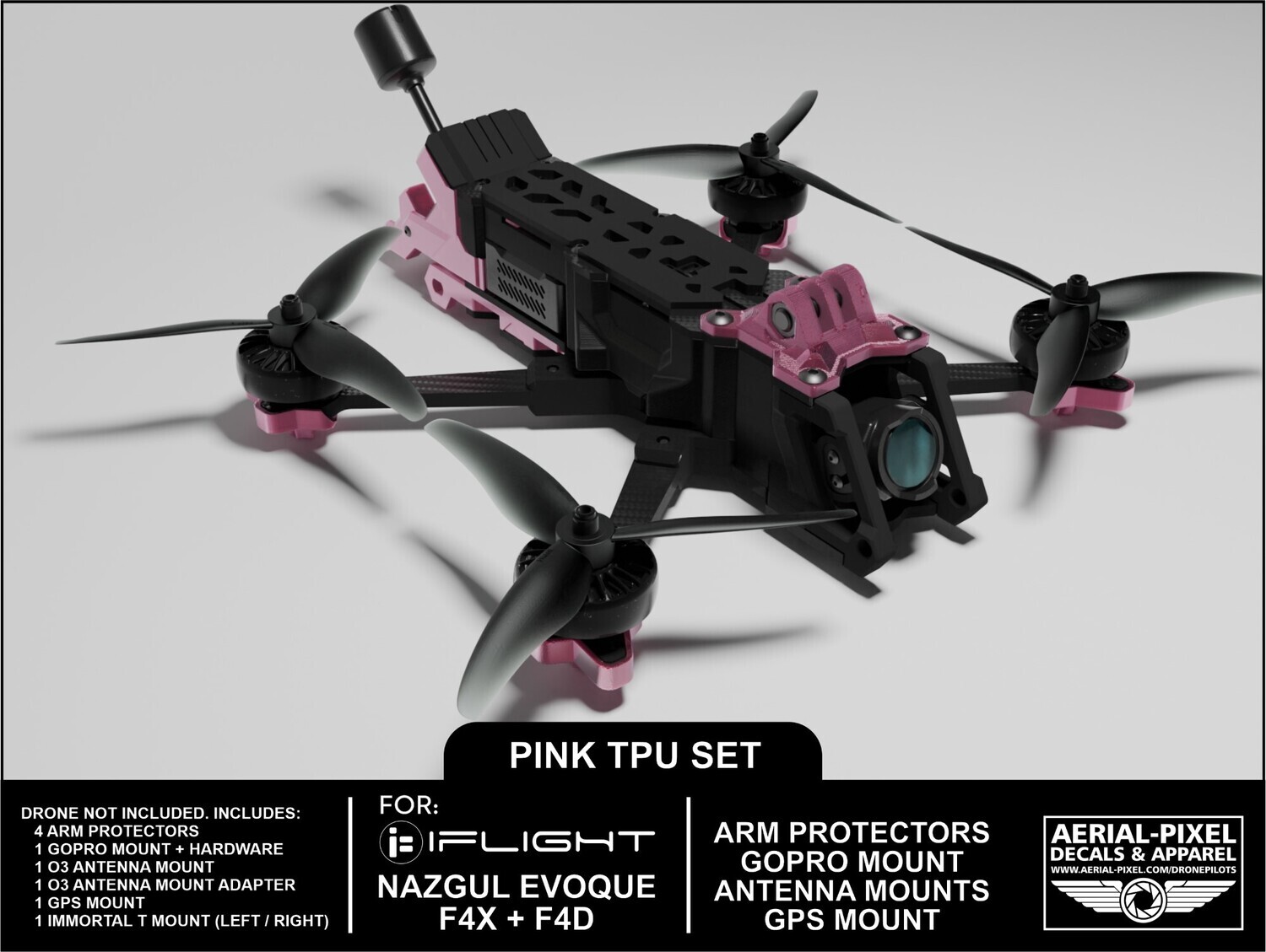 Dron Iflight Nazgul Evoque F5D 6S W/Caddx Vista Kamera DJI HD System Tpu Rozowe P 14998
