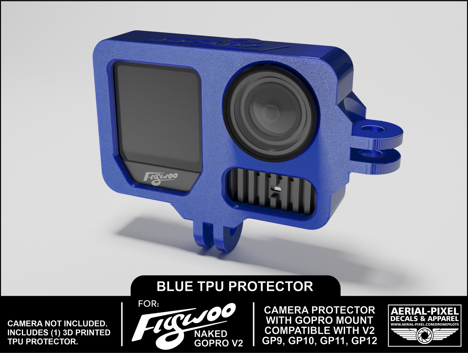 Flywoo Naked GoPro Camera V2.0 Protector Mount fits GP9 GP10 GP11