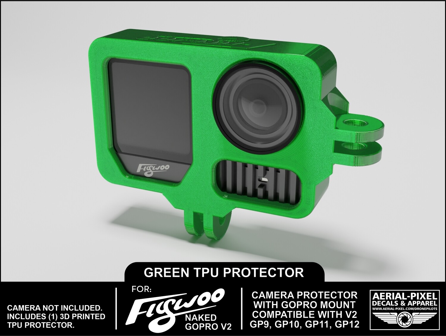 Flywoo Naked GoPro Camera V2.0 Protector Mount fits GP9 GP10 GP11 