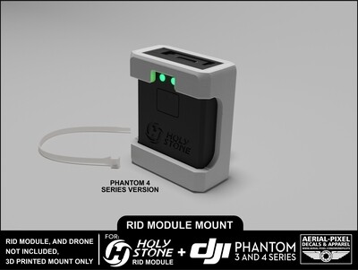 Phantom 4 or 3 Series Holy Stone Remote ID Module Mount (RID