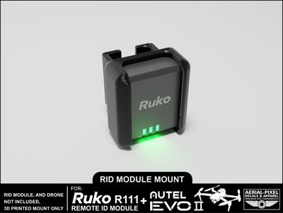 Autel EVO II Ruko R111 Remote ID Module Mount (RID Module Not