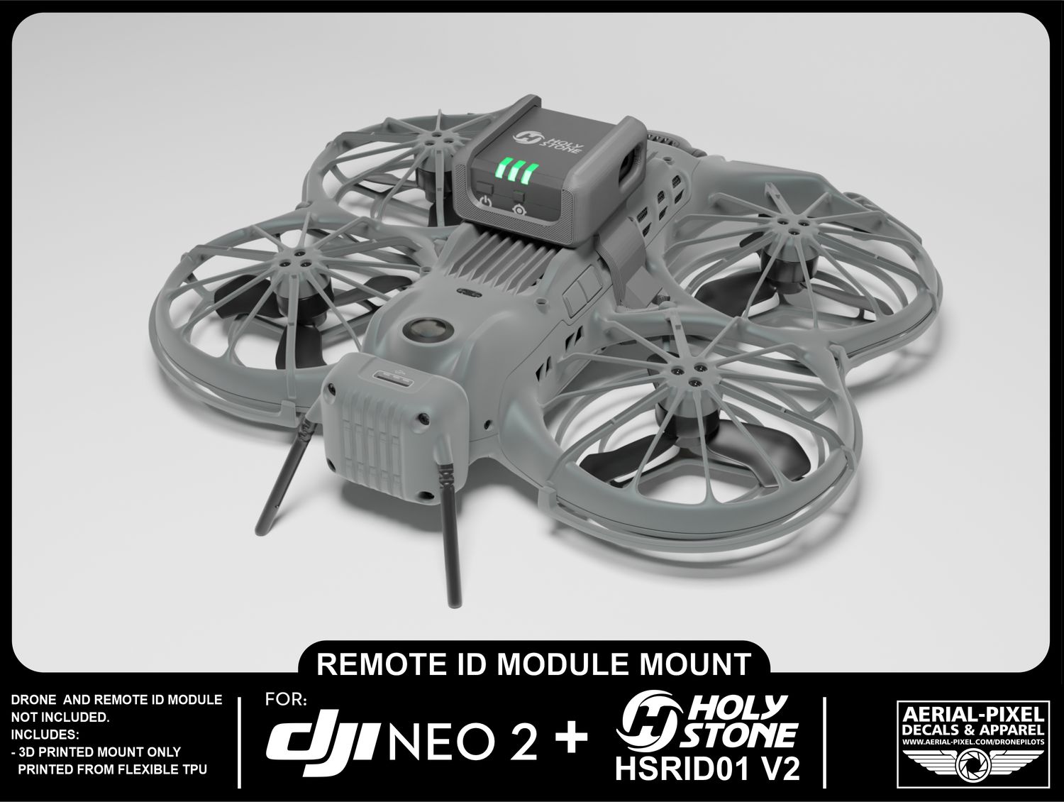 Kit Di Montaggio Modulo ID Remoto Per Autel EVO II - Aerial-Pixel Nero