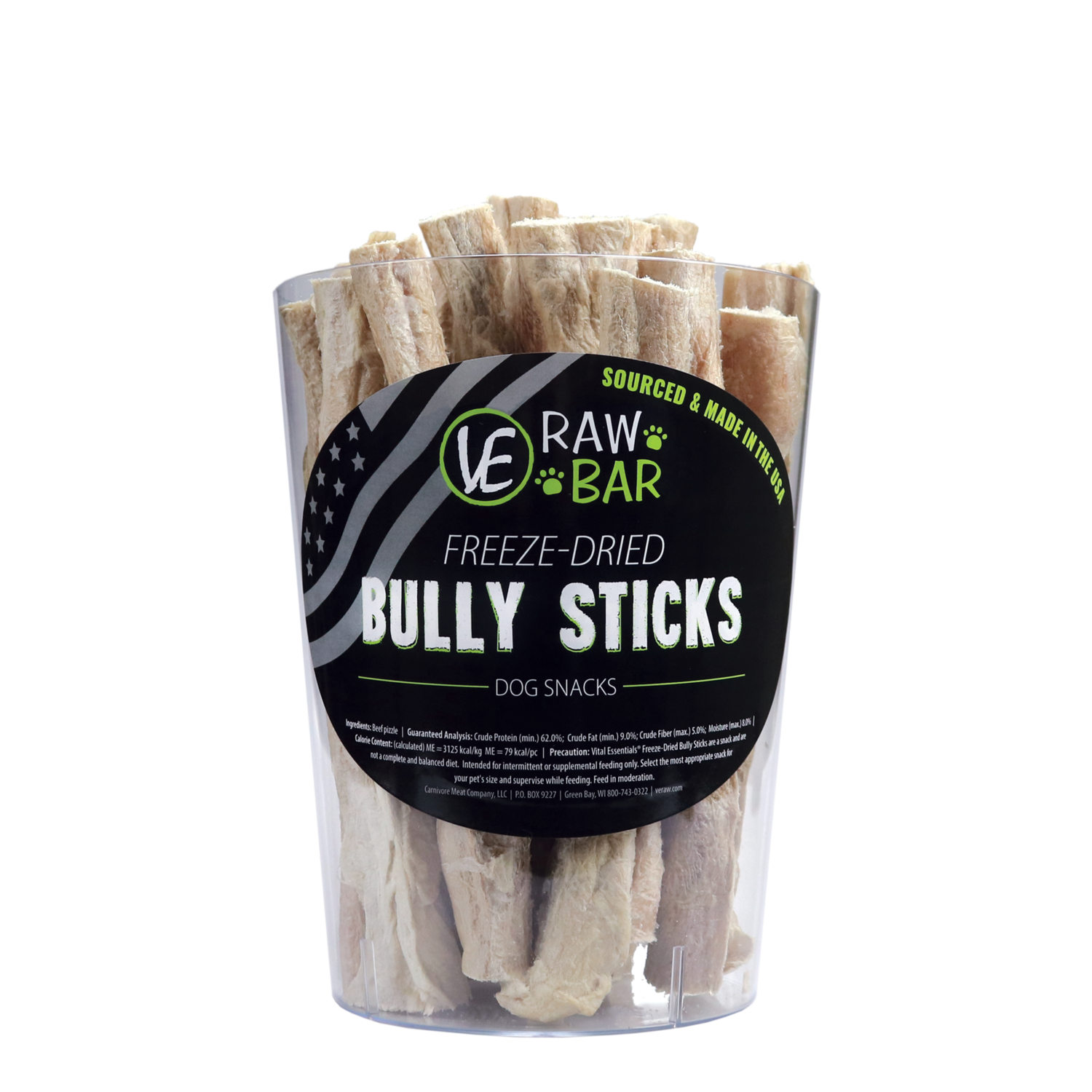 VE RAW BAR Freeze-Dried Bully Stick, 1 Piece