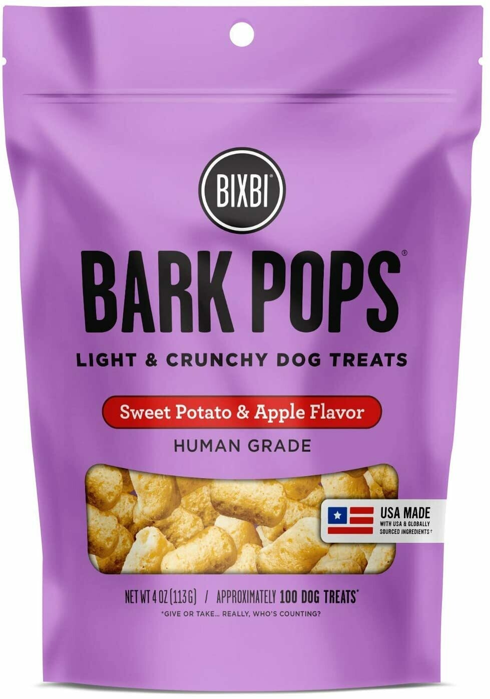 Bark Pops, Sweet Potato &amp; Apple, 4oz