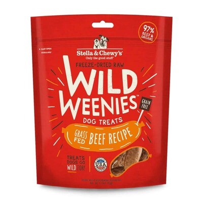 Stella &amp; Chewy, Grass-Fed Beef Wild Weenies, 3.25 oz bag