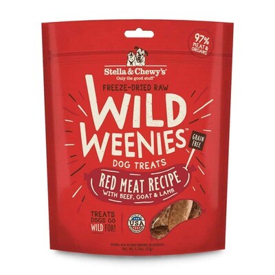 Stella &amp; Chewy, Red Meat Wild Weenies, 3.25 oz bag