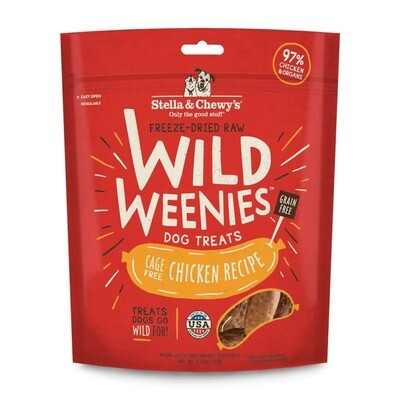 Stella &amp; Chewy, Cage-Free Chicken Wild Weenies, 3.25 oz bag