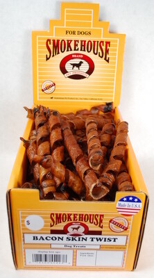SmokeHouse Bacon Twist, About 6&quot; long, 1 Twist Stick