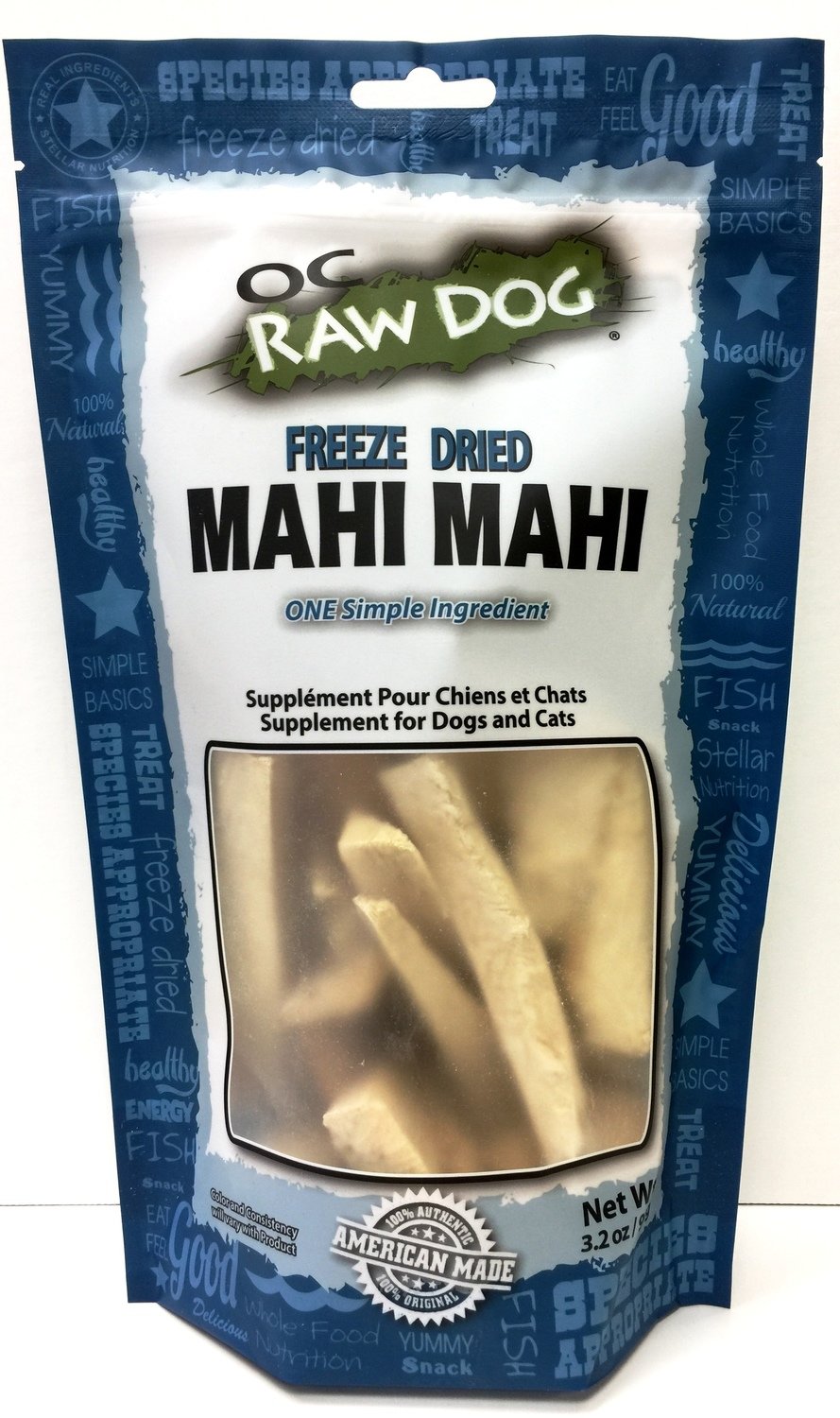 Mahi Mahi Fish, Freeze Dry, 3.2 oz