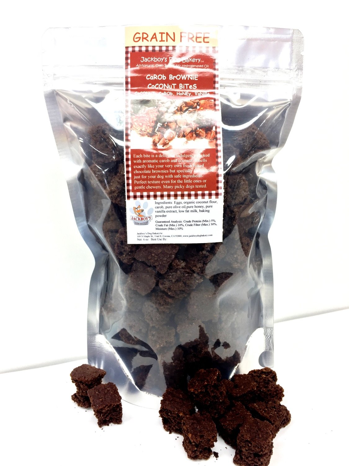 Carob Brownie Coconut Bites, 6 oz, GRAIN FREE