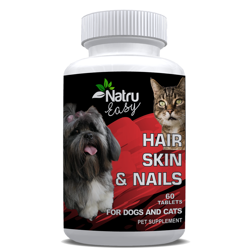Hair, Skin and Nails for Pets 60 chewable bacon flavored tablets