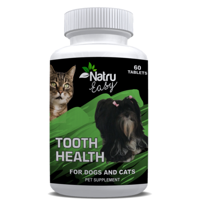 Tooth Health for Dogs and Cats 60 chewable bacon flavored tablets