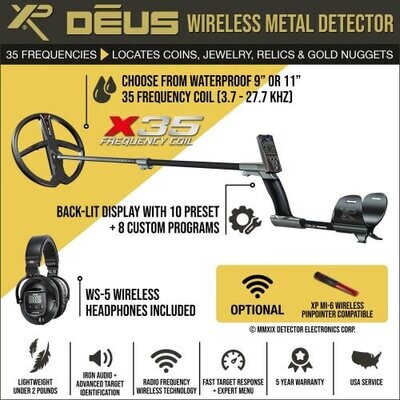 XP Deus with Single Coil