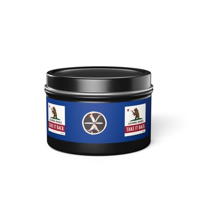 California Bear Tin Candles | Take It Back Scented Candles, Eco-Friendly Gifts, Home Decor, Relaxation, Cozy Vibes