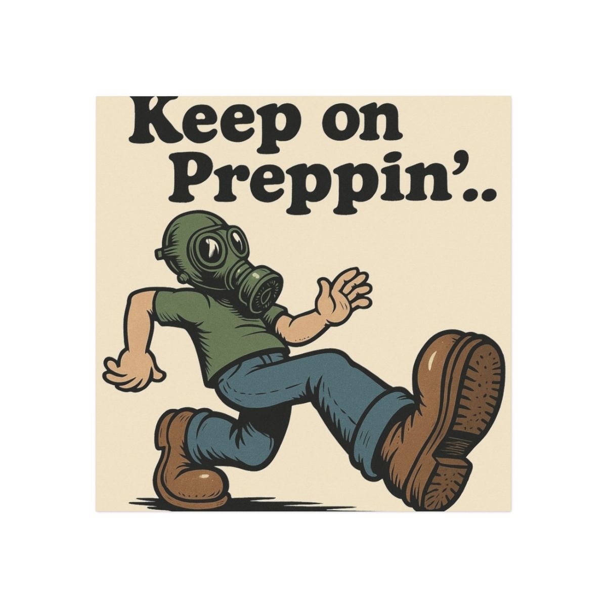 Keep on Preppin' Square Magnet, Vintage Style Prepper Magnet, Funny Kitchen Decor, Gift for Survivalists, Emergency Prep Supplies Keep on Preppin' Square Magnet, Vintage Style Prepper Magnet, Funny Kitchen Decor, Gift for Survivalists, Emergency Prep Supplies, Sizes: 3" x 3", Shapes: Square, Quantity: 1 pc