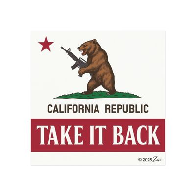 California Republic Magnet - Take It Back | Decorative Fridge Magnet, Gift for California Lovers, Home Decor, Vintage Style