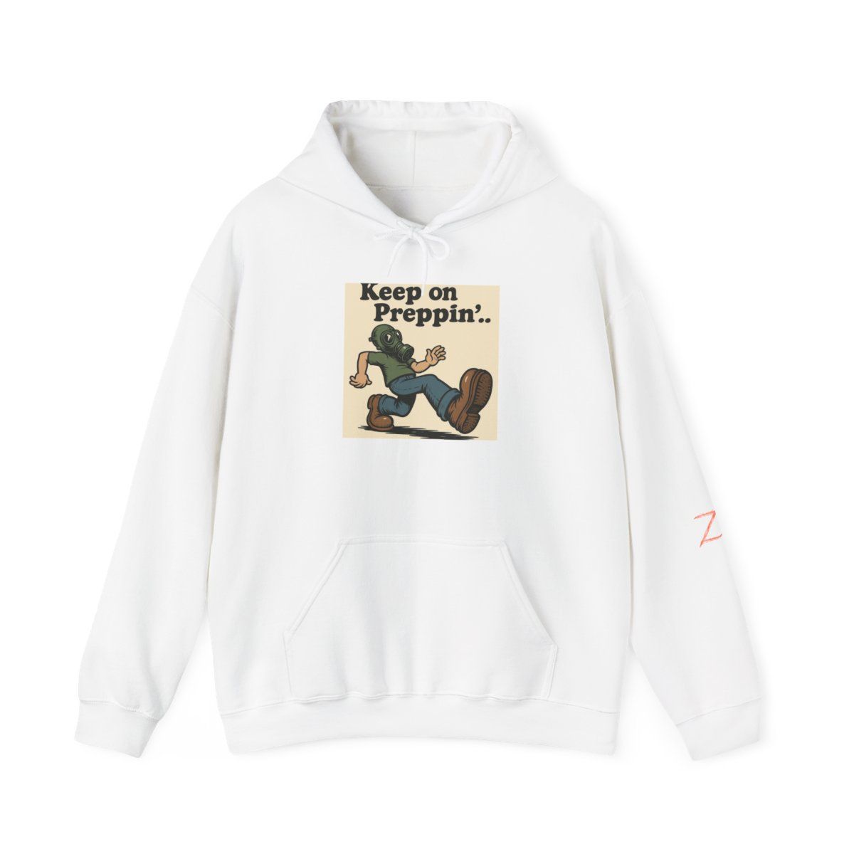 Keep on Preppin' cartoon walker Hoodie | Hooded Sweatshirt, Sizes: S, Colors: White