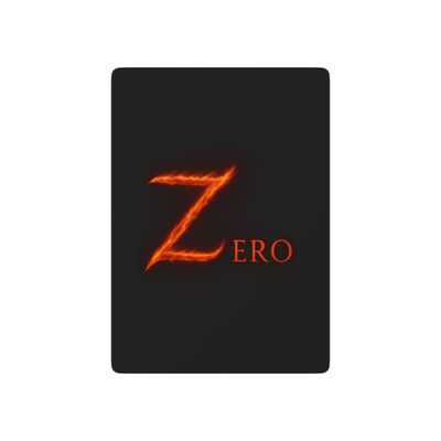 Zero Flaming Z logo Poker Playing Cards | Custom Card Deck