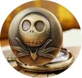 Pocket Watch "Featuring Jack Skellington" The Nightmare before Christmas.