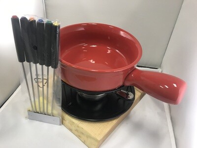 Fondue Pot - Classic Red