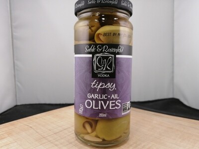 Tipsy Garlic Olives